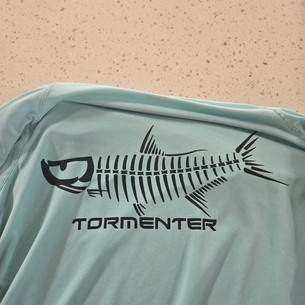 Tormenter Fishing Rash Guard Shirt Mens Medium Rash‎ Guard Long Sleeve SPF 50